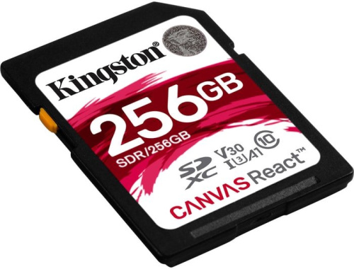 Карта памяти Kingston Canvas React SDR/256GB SDXC 256GB фото 2