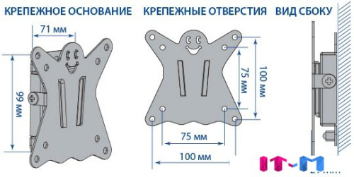Кронштейн Kromax CASPER-100 фото 3