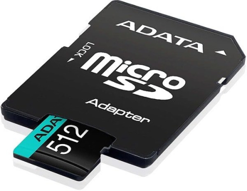 Карта памяти A-Data Premier Pro AUSDX512GUI3V30SA2-RA1 microSDXC 512GB (с адаптером) фото 3