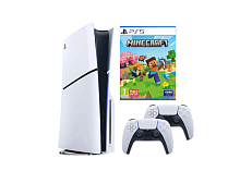 Игровая приставка Sony PlayStation 5 Slim + Minecraft 2 геймпада