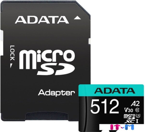 Карта памяти A-Data Premier Pro AUSDX512GUI3V30SA2-RA1 microSDXC 512GB (с адаптером) фото 5