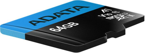 Карта памяти A-Data Premier AUSDX64GUICL10A1-RA1 microSDXC 64GB (с адаптером) фото 4