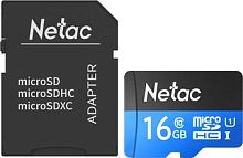 Карта памяти Netac P500 Standard 16GB NT02P500STN-016G-R (с адаптером)
