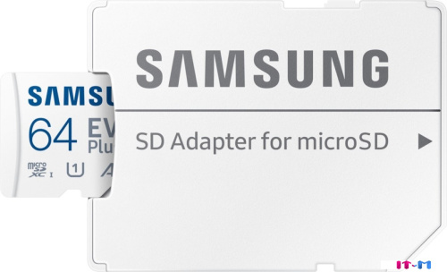 Карта памяти Samsung EVO Plus 2024 microSDXC 64GB (с адаптером) фото 2