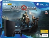 Игровая приставка Sony PlayStation 4 Slim 1TB God of War (черный)