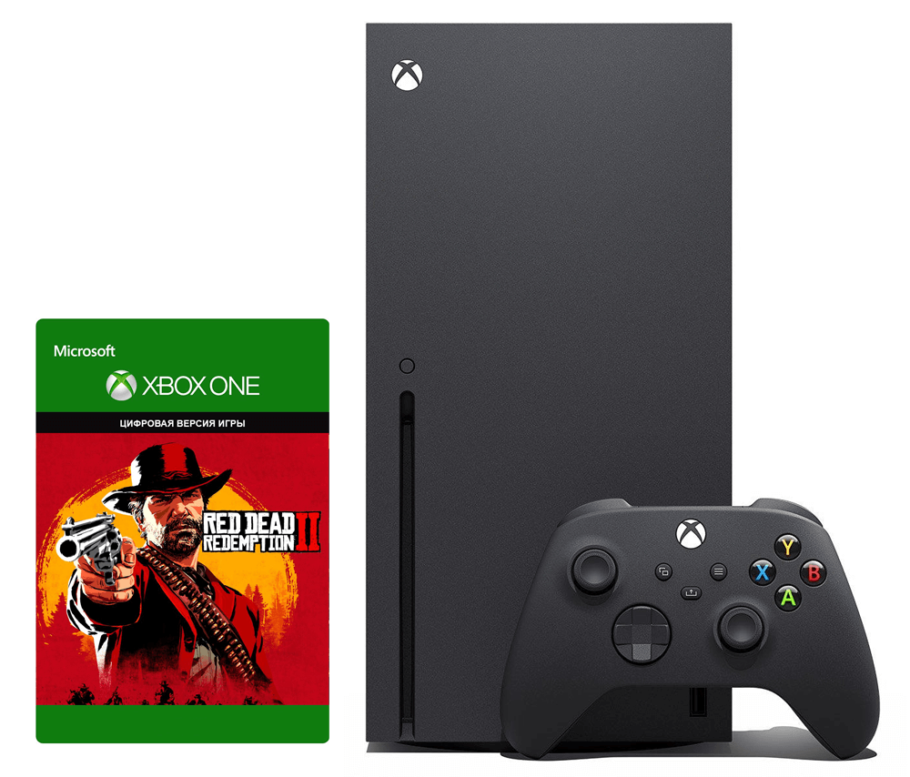 Игровая приставка Microsoft Xbox Series X + Red Dead Redemption 2 (цифровая  версия)