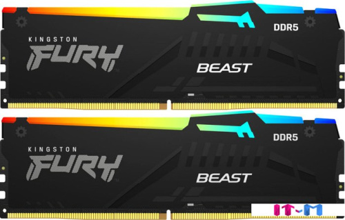 Оперативная память Kingston FURY Beast RGB 2x8ГБ DDR5 4800 МГц KF548C38BBAK2-16 фото 4