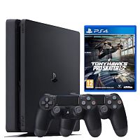 Sony PlayStation 4 Slim 1TB + Tony Hawk's Pro Skater 1 + 2 2геймпада