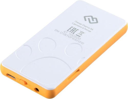 MP3 плеер Digma S4 8GB (белый/оранжевый) фото 4