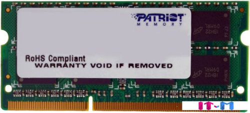 Оперативная память Patriot Signature 4GB DDR3 SO-DIMM PC3-10600 (PSD34G13332S) фото 5