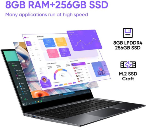 Ноутбук Chuwi HeroBook Pro N4020 8GB+256GB фото 4