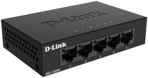 Неуправляемый коммутатор D-Link DGS-1005D/J2A фото 3