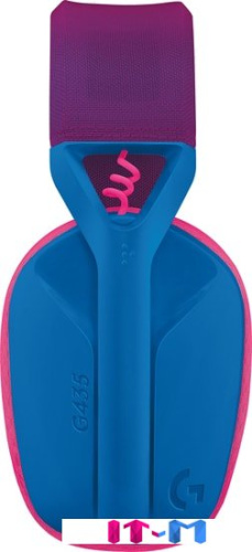 Наушники Logitech G435 Lightspeed (синий/малиновый) фото 4