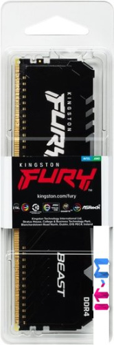Оперативная память Kingston FURY Beast RGB 16GB DDR4 PC4-25600 KF432C16BB1A/16 фото 5