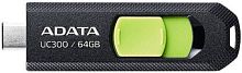 USB Flash ADATA UC300 64GB (черный/зеленый)