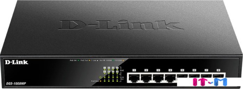 Коммутатор D-Link DGS-1008MP/B1A фото 2