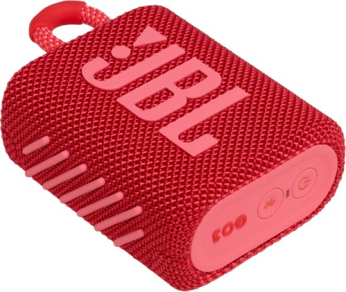 Беспроводная колонка JBL Go 3 (красный) фото 4
