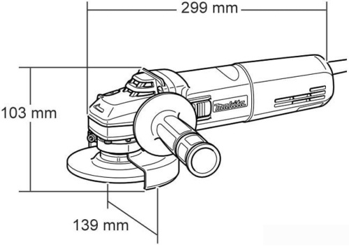 Угловая шлифмашина Makita 9565 CR фото 2
