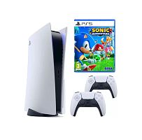 Игровая приставка Sony PlayStation 5 + Sonic Superstars 2 геймпада