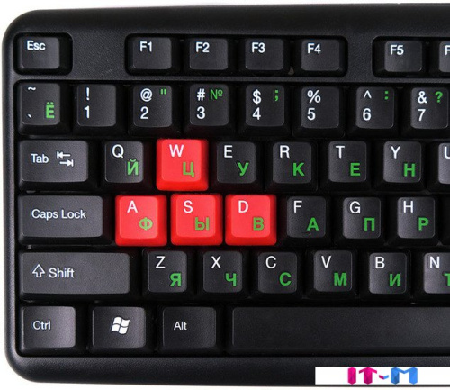 Клавиатура Nakatomi KN-02U Black-Red фото 2