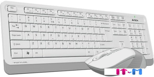 Клавиатура + мышь A4Tech Fstyler FG1010 (белый/серый) фото 4