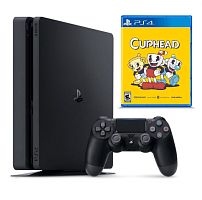 Sony PlayStation 4 Slim 1TB + Cuphead