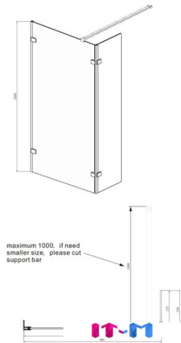 Душевая стенка Ambassador Set 15031105-ST1 фото 3