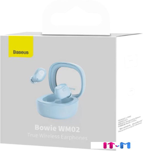 Наушники Baseus Bowie WM02 (голубой) фото 4