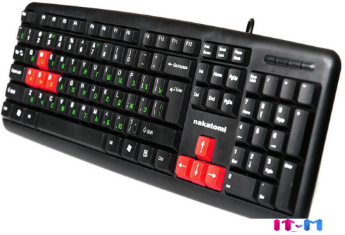 Клавиатура Nakatomi KN-02U Black-Red фото 4