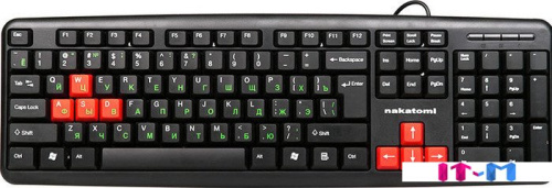 Клавиатура Nakatomi KN-02U Black-Red фото 5
