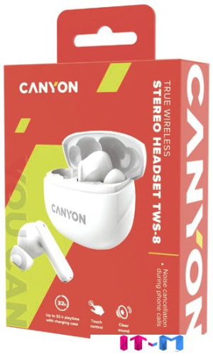 Наушники Canyon TWS-8 (белый) фото 3