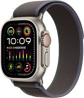 Умные часы Apple Watch Ultra 2 LTE 49 мм (титановый корпус, титановый/черно-синий, нейлоновый ремешок размера S/M)