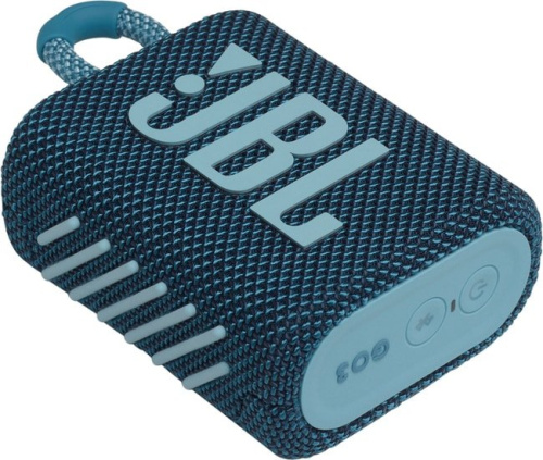 Беспроводная колонка JBL Go 3 (синий) фото 4