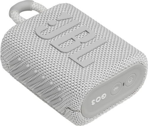 Беспроводная колонка JBL Go 3 (белый) фото 5