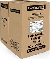 Кабель ExeGate FUTP4-C5e-CU-S24-IN-PVC-GY-305 FTP