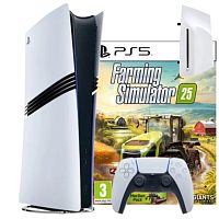Игровая приставка Sony PlayStation 5 Pro (с дисководом) + Farming Simulator 2025