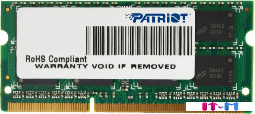 Оперативная память Patriot Signature Line 4GB DDR3 SO-DIMM PC3-12800 [PSD34G16002S] фото 2