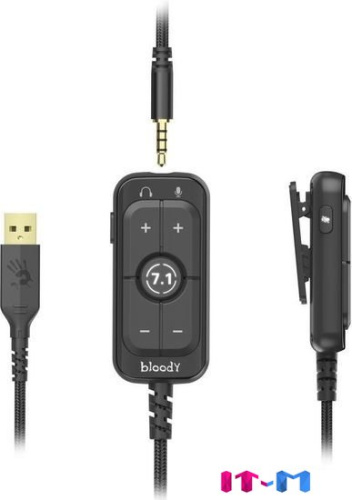 Наушники A4Tech Bloody M590i (черный/красный) фото 3