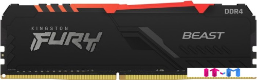 Оперативная память Kingston FURY Beast RGB 16GB DDR4 PC4-25600 KF432C16BB1A/16 фото 3