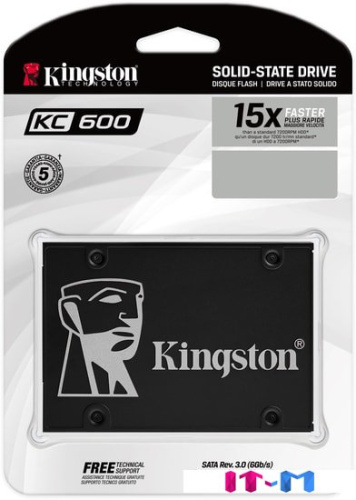 SSD Kingston KC600 512GB SKC600/512G фото 3