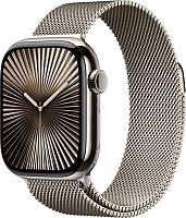 Умные часы Apple Watch Series 10 LTE 42 мм (титановый корпус, титановый/титановый, миланская петля)