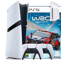 Игровая приставка Sony PlayStation 5 Pro (с дисководом) + WRC Generations 2 геймпада