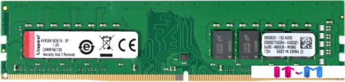 Оперативная память Kingston ValueRAM 16GB DDR4 PC4-21300 KVR26N19D8/16 фото 4