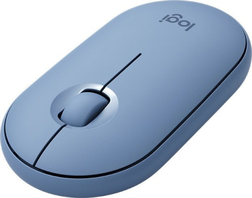 Мышь Logitech M350 Pebble (голубой) фото 4