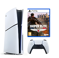 Игровая приставка Sony PlayStation 5 Slim + Sniper Elite: Resistance