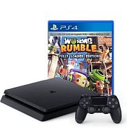 Sony PlayStation 4 Slim 1TB + Worms Rumble: Fully Loaded Edition