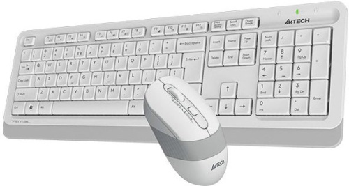 Клавиатура + мышь A4Tech Fstyler FG1010 (белый/серый) фото 3