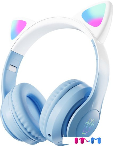 Наушники Miru Cat EP-W10 (голубой) фото 6