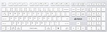 Клавиатура A4Tech Fstyler FBX50C (серебристый/белый)